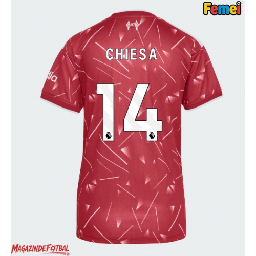 Liverpool Federico Chiesa #14 Tricou Fotbal Replică 2026-27 Femei Acasa Liverpool Federico Chiesa #14 Tricou Fotbal Replică 2026-27 Femei Acasa